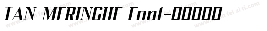 TAN MERINGUE Font字体转换